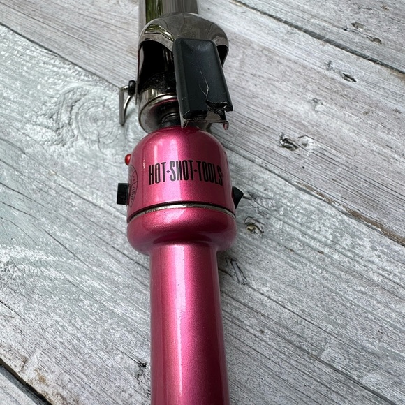 Hot Shot Tools Professional 4" Pink Titanium Beauty Styling Hair Curling Iron - Picture 2 of 4